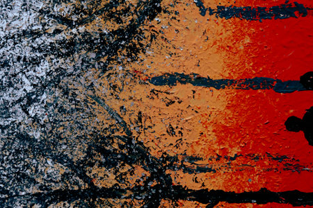 acrylic and oil background Abstract painted brush strokes texture backgroundの写真素材