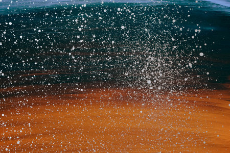 acrylic and oil background Abstract painted brush strokes texture backgroundの写真素材