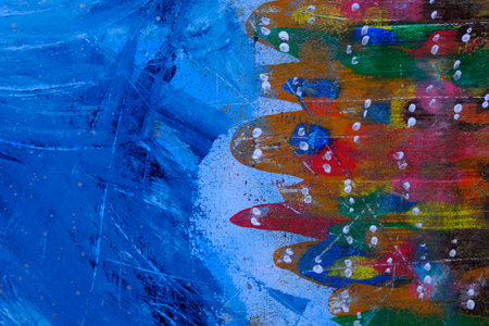 acrylic and oil background Abstract painted brush strokes texture background