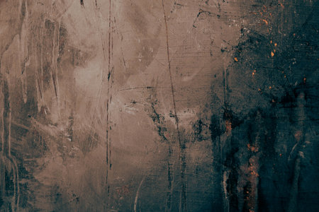 Hand Painted Grunge Texture Background, Vintage and Rustic Oil Painting Effects for Artistic Designの写真素材