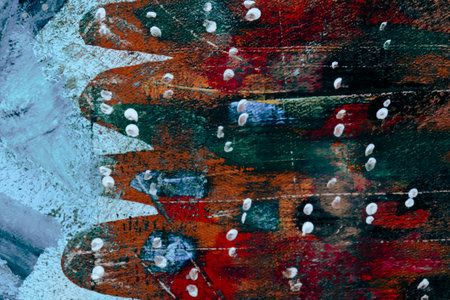 acrylic and oil background Abstract painted brush strokes texture backgroundの写真素材
