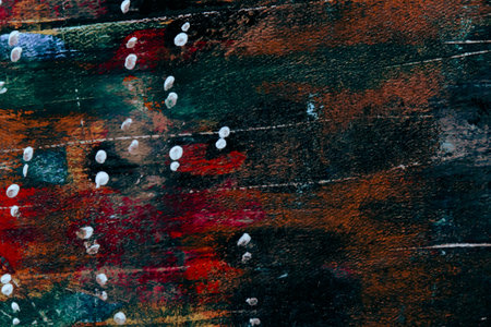 Hand Painted Grunge Texture Background, Vintage and Rustic Oil Painting Effects for Artistic Designの写真素材