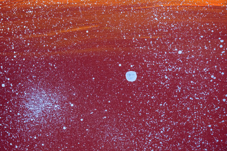 acrylic and oil background painted brush strokes texture backgroundの写真素材