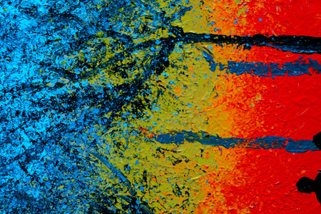 acrylic and oil background Abstract painted brush strokes texture background