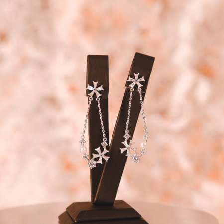 Stylish jewellery, diamonds and precious stones.の写真素材