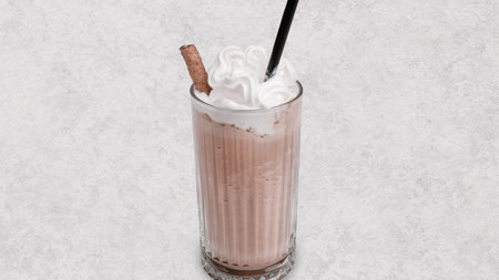 Classic coffee served in a simple mugの写真素材