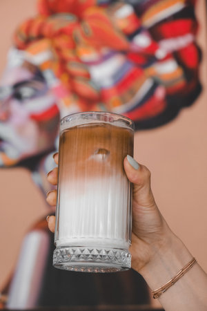 A delightful cup of coffee for any time of the dayの写真素材