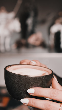 A delightful cup of coffee for any time of the dayの写真素材