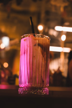 Freshly brewed coffee served in a stylish cupの写真素材