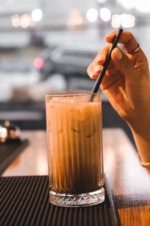 A cup of coffee that's here to make your day brighterの写真素材