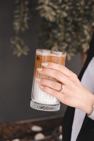 Relaxing coffee break with a hot drink