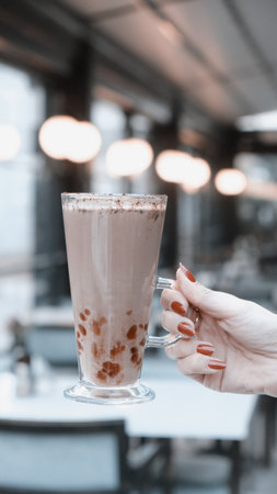 A perfect cup of coffee to start your dayの写真素材