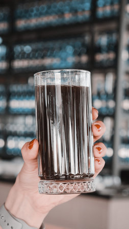 A steaming cup of coffee