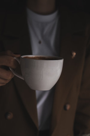 A delightful cup of coffee for any time of the dayの写真素材