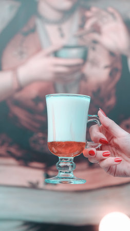 A delicious cup of coffee waiting for youの写真素材