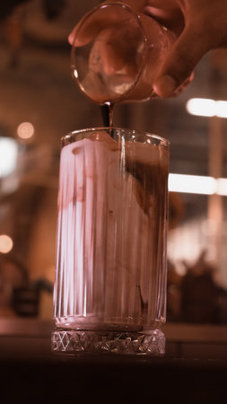 Freshly brewed coffee served in a stylish cupの写真素材