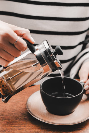 A strong cup of coffee for an energy boostの写真素材