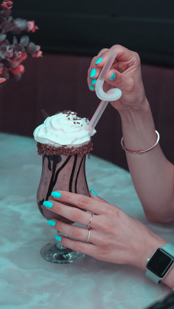 A delightful cup of coffee for any time of the dayの写真素材