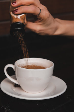 A delicious cup of coffee waiting for youの写真素材