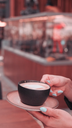 A strong cup of coffee for an energy boostの写真素材