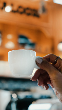 A cozy corner with a steaming cup of coffee
