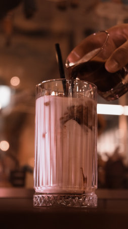 Classic coffee served in a simple mugの写真素材