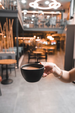 A delightful cup of coffee for any time of the dayの写真素材