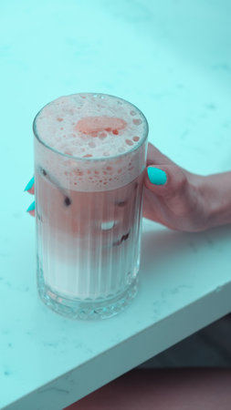 Classic coffee served in a simple mugの写真素材