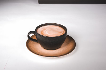 A cup of coffee that's here to make your day brighterの写真素材