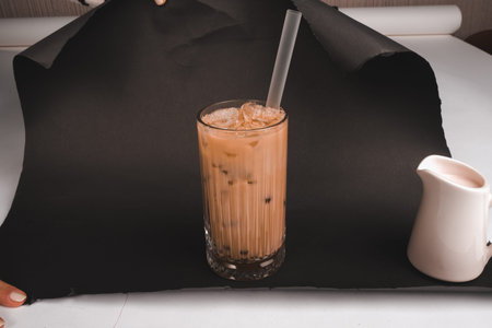 Relaxing coffee break with a hot drink