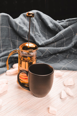 A strong cup of coffee for an energy boostの写真素材