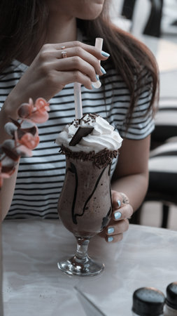 Freshly brewed coffee served in a stylish cup