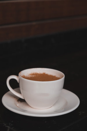 A delicious cup of coffee waiting for youの写真素材