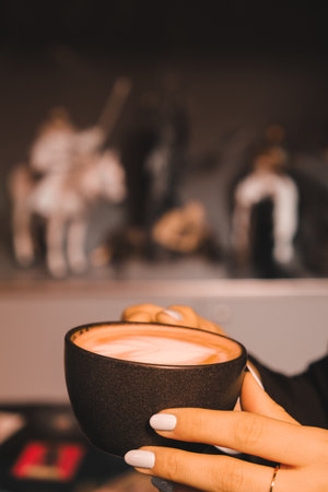 A strong cup of coffee for an energy boostの写真素材