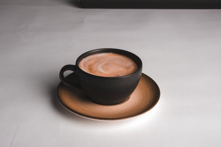 A cup of coffee that's here to make your day brighterの写真素材