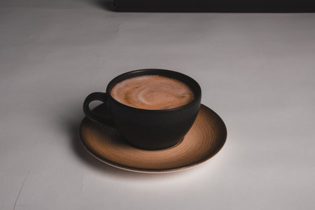 A cup of coffee waiting for youの写真素材