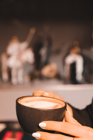 A delightful cup of coffee for any time of the dayの写真素材