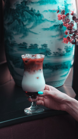 Classic coffee served in a simple mugの写真素材