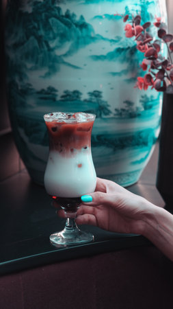 Classic coffee served in a simple mugの写真素材