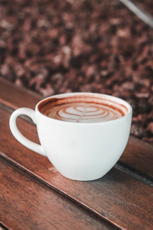 A strong cup of coffee for an energy boostの写真素材