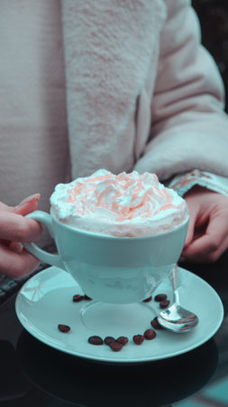 A perfect cup of coffee to start your dayの写真素材