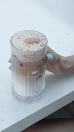 A perfect cup of coffee to start your dayの写真素材