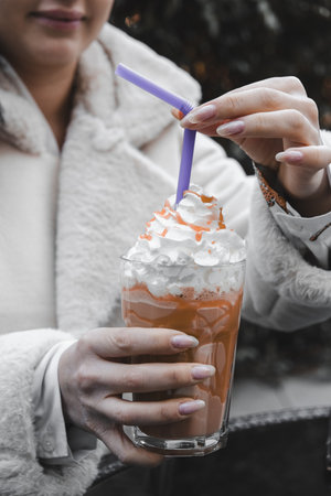 A strong cup of coffee for an energy boostの写真素材