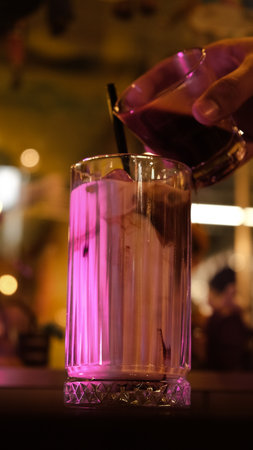 Freshly brewed coffee served in a stylish cupの写真素材