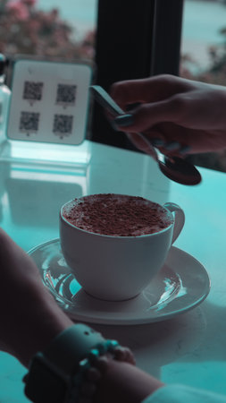 A strong cup of coffee for an energy boostの写真素材