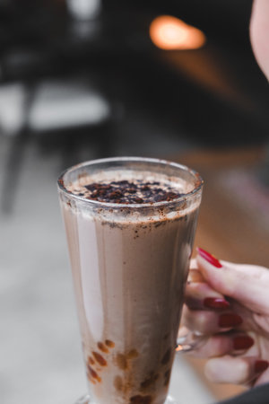 A delicious cup of coffee waiting for youの写真素材