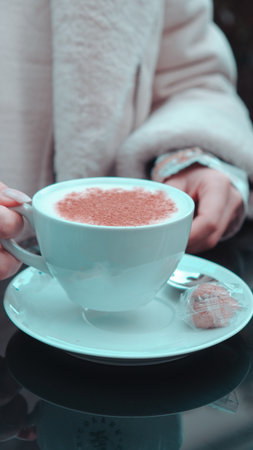 A perfect cup of coffee to start your dayの写真素材