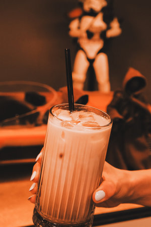 A strong cup of coffee for an energy boostの写真素材