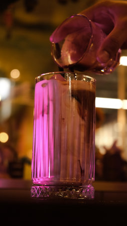 Freshly brewed coffee served in a stylish cupの写真素材