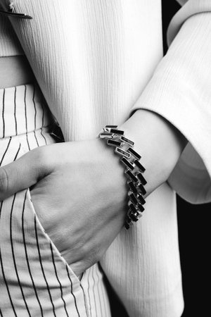 Luxurious Jewelry in Elegant Settingsの写真素材